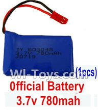 Wltoys V686 V686G V686K parts-11 Original V686 battery-3.7v 780mah with jst plug(1pcs) For Wltoys V686 V686G Quadcopter parts,V686 Drone Spare parts